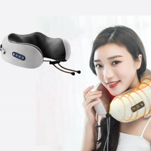 Portable Smart Electric Neck Massage Pillow for Relax Travel Pillow Massage With Heating U Shaped Cervical Massage Pillow