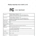 温州市诗丰旭科技有限公司-FCC测试报告